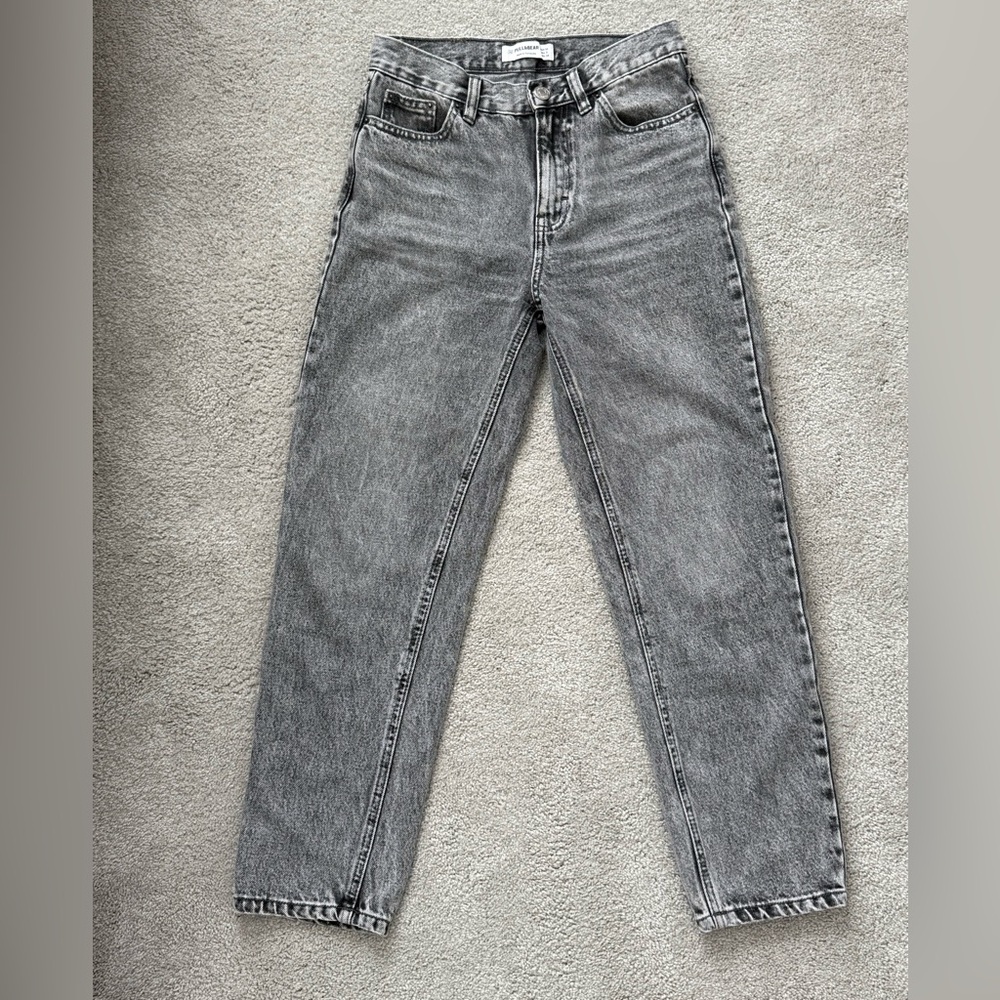 Pull&Bear Black and Grey Washed Denim Jeans